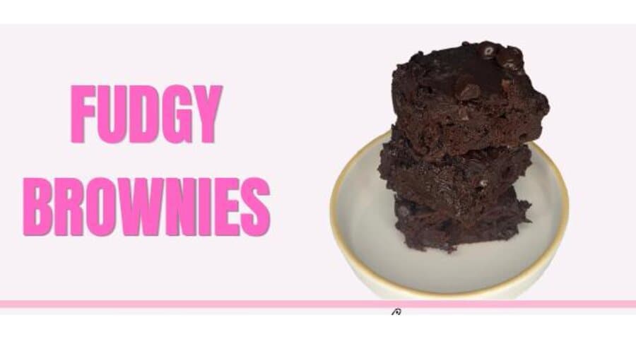 Fudgy chocolate protein brownies from the ebook